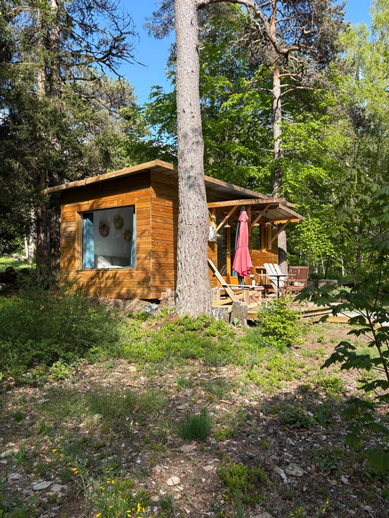 Chalet Hibou 1 Couchage En 140 Domaine De La Mamounette Champclause Bagian luar foto